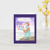 Hope Emily Dickenson Gedicht Freund Beileid Suppor Karte (Gelbe Blume)