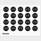 Hope Epilepsy Awareness Runder Aufkleber (Blatt)