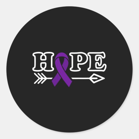 Hope Epilepsy Awareness Runder Aufkleber (Vorderseite)