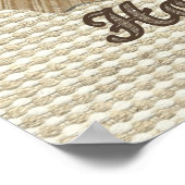 Hope Fabric Blume Collage Poster (Ecke)