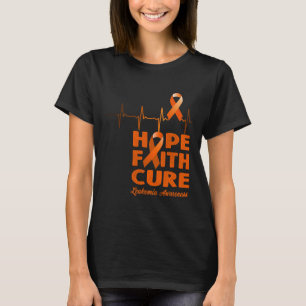 Hope Faith Cure - Leukämie Bewusstsein T-Shirt