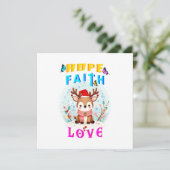 Hope Faith Liebe Ankündigung (Stehend Vorderseite)