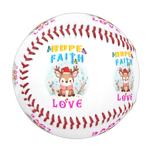 Hope Faith Liebe Baseball (Vorderseite Links)