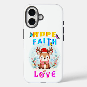Hope Faith Liebe iPhone 16 Hülle