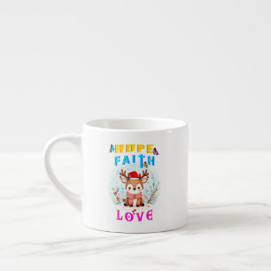 Hope Faith Liebe Espressotasse