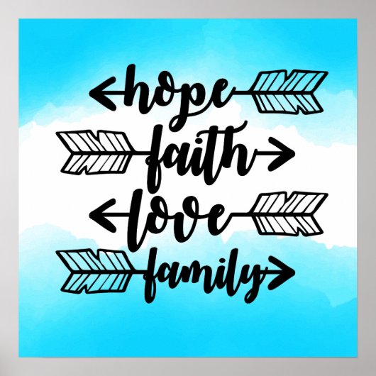 Hope Faith Liebe Family Poster (Vorne)