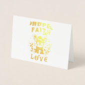 Hope Faith Liebe Folienkarte (Vorderseite)