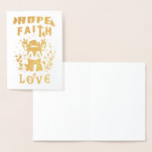 Hope Faith Liebe Folienkarte (Anzeige)