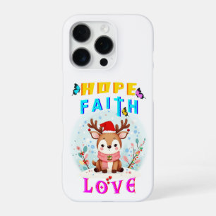 Hope Faith Liebe iPhone 16 Pro Hülle