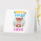 Hope Faith Liebe Karte (Gelbe Blume)