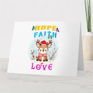 Hope Faith Liebe Karte
