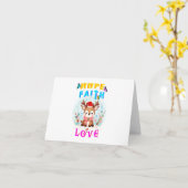 Hope Faith Liebe Karte (Gelbe Blume)