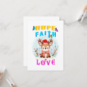 Hope Faith Liebe Karte (Vorderseite/Rückseite Beispiel)