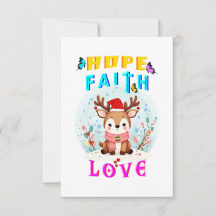 Hope Faith Liebe Karte