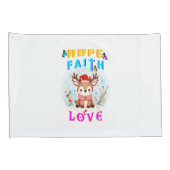 Hope Faith Liebe Kissenbezug (Rückseite-Rechts)