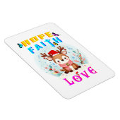 Hope Faith Liebe Magnet (Rechte Seite)