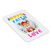 Hope Faith Liebe Magnet (Rechte Seite)