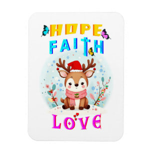Hope Faith Liebe Magnet