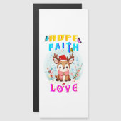 Hope Faith Liebe Magneteinladung (Vorne/Hinten)