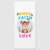 Hope Faith Liebe Magnetkarte (Vorderseite)