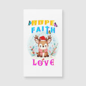 Hope Faith Liebe Magnetkarte (Vorderseite)
