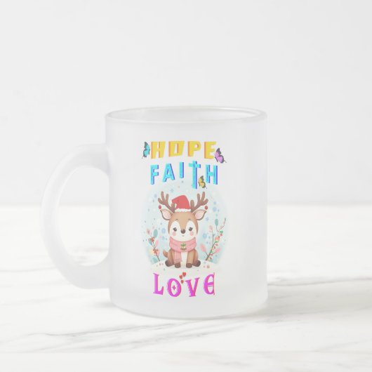 Hope Faith Liebe Mattglastasse (Links)