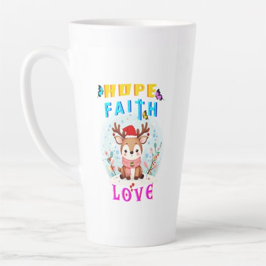 Hope Faith Liebe Milchtasse (Links)