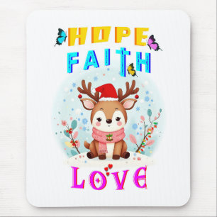 Hope Faith Liebe Mousepad