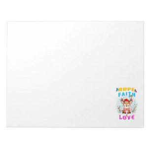 Hope Faith Liebe Notizblock