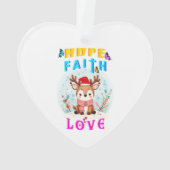 Hope Faith Liebe Ornament (Rückseite)