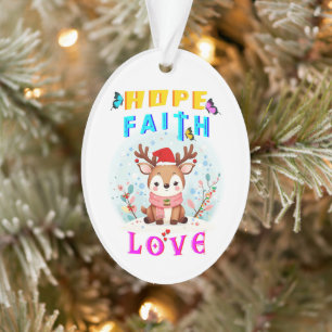 Hope Faith Liebe Ornament