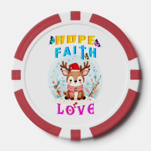 Hope Faith Liebe Pokerchips