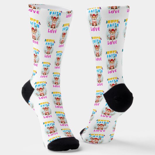 Hope Faith Liebe Socken (Gewinkelt)