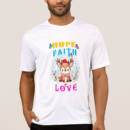 Hope Faith Liebe T-Shirt (Vorderseite)