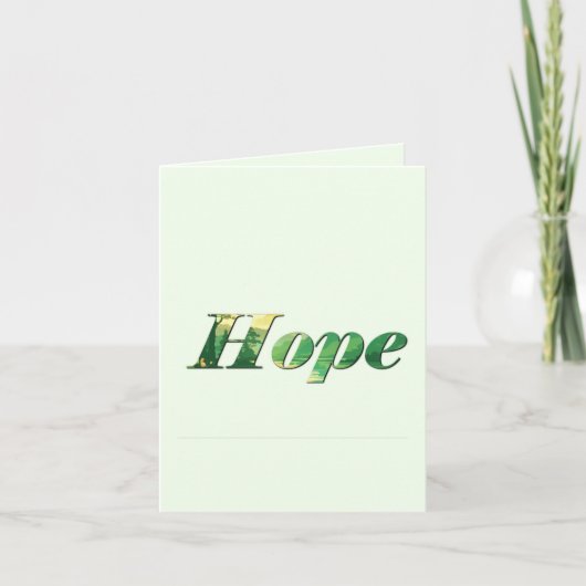 Hope. Feiertagskarte (Vorderseite)