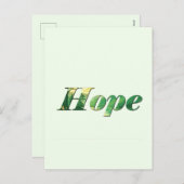 Hope. Feiertagspostkarte (Vorne/Hinten)