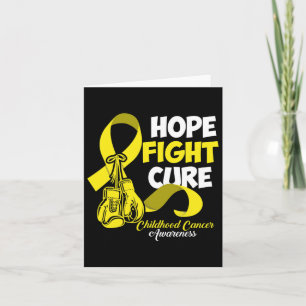 Hope Fight Cure Kinderkrebs Bewusstsein Karte