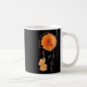 Hope Fight Liebe Elephant Sonnenblume Leukemia Awa Kaffeetasse