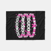 Hope Fighter Survivor Pink Breast Cancer Friendshi Fleecedecke (Vorderseite (Horizontal))