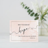 Hope-Filled Blessings – Romans 15 13 Scripture  Postkarte (Stehend Vorderseite)