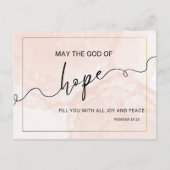 Hope-Filled Blessings – Romans 15 13 Scripture  Postkarte (Vorderseite)