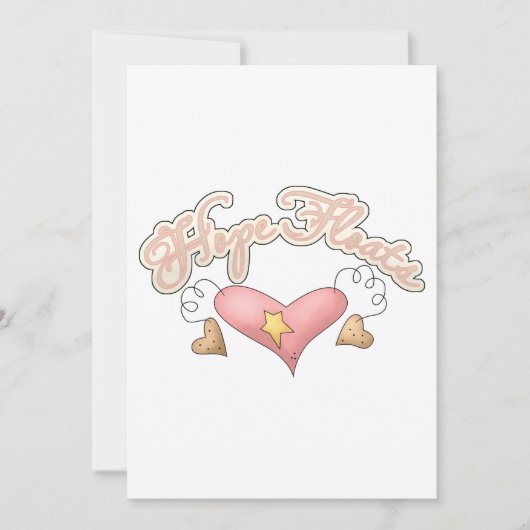 Hope Floats Einladung (Vorderseite)