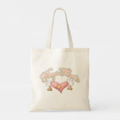 Hope Floats Pink Heart Tote Bag Tragetasche (Rückseite)