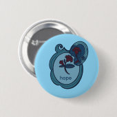 Hope Floral NatureInspired Button (Vorne & Hinten)