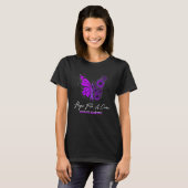 Hope For A Cure Overdose Awareness Month Purple Ri T-Shirt (Vorne ganz)