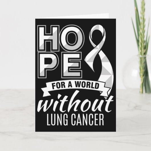 Hope For A World Without Lung Cancer  Karte (Vorderseite)