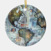 "Hope For Humanity" Keramik Ornament (Vorne)
