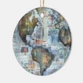 "Hope For Humanity" Keramik Ornament (Links)