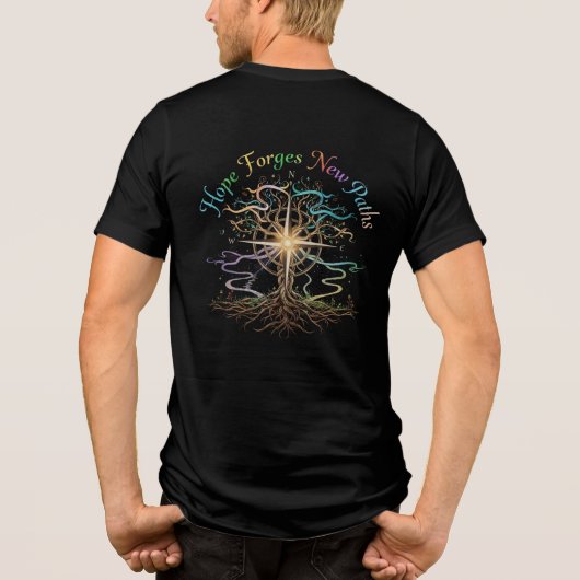 Hope Forges New Paths Tri-Blend Shirt (Rückseite)