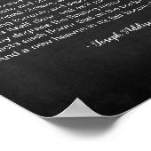 Hope Gedicht von Joseph Addison Black and White Po Poster (Ecke)